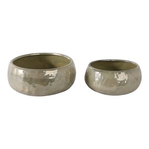 ELDREDCROSS SET OF 2 GREEN PLANTER 5 (IN) 1