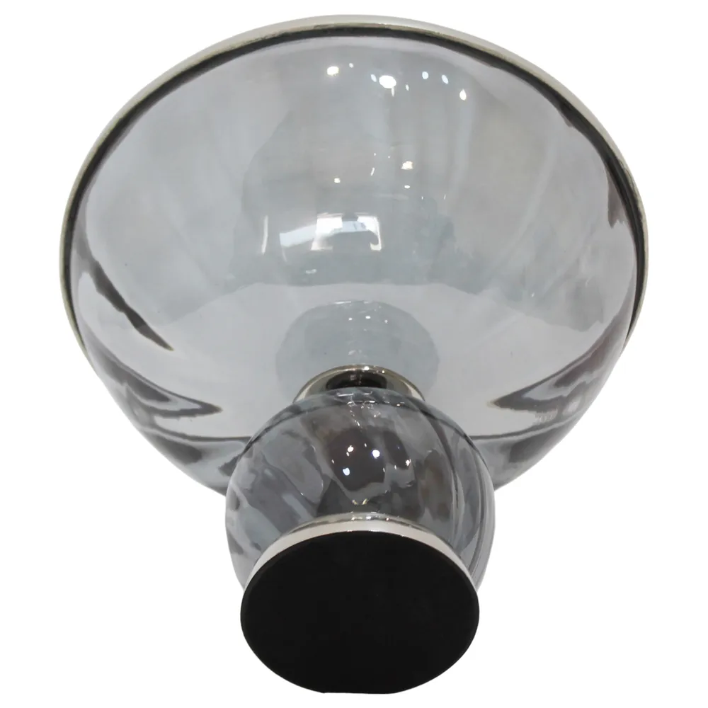 ASPENSIDE GRAY GLASS VASE 12 (IN)