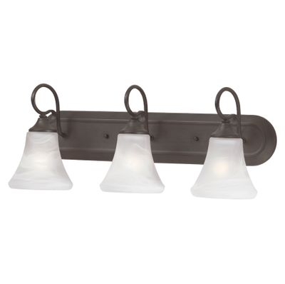 Elipse 24″ Wide 3-Light Vanity Light - Painted Bronze