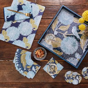 Chrysanthemum Bird Paper Cocktail Napkins (Pack of 25) 6