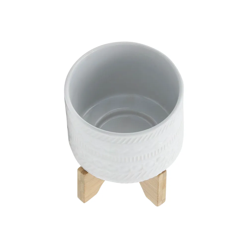 DORSETPORT WHITE PLANTER 8 (IN)
