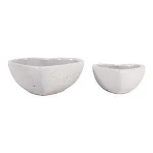 DEVONCLIFF SET OF 2 WHITE PLANTER 4 (IN) 4