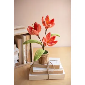 Set of 4 Pipe Cleaner Potted Flowers 6