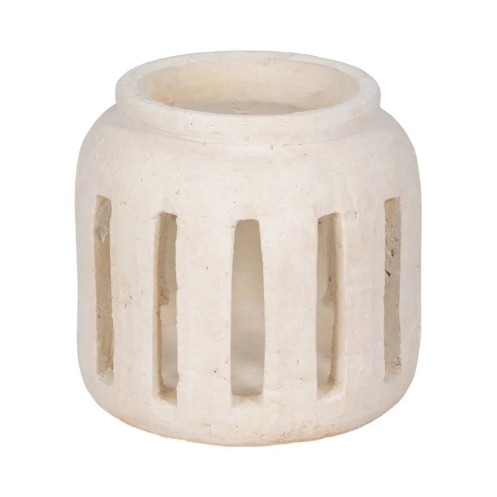 GARNETTCREST WHITE LANTERN 8 (IN)