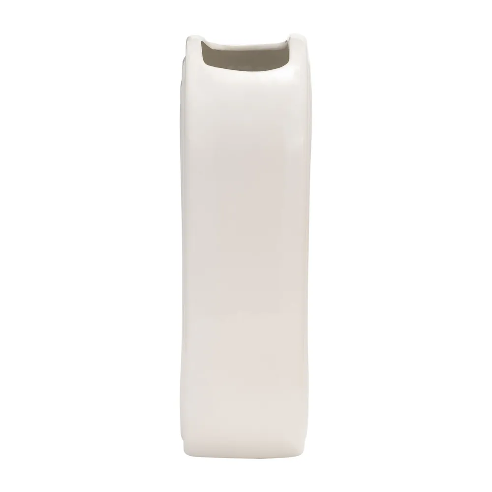 ELTONLAND WHITE VASE 11 (IN)