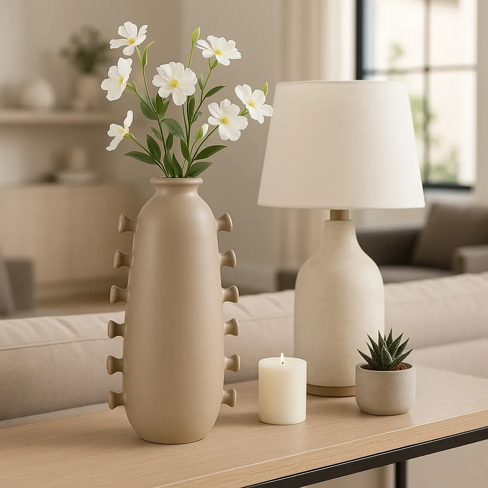 BURGESSBROOK TAN VASE 15 (IN)