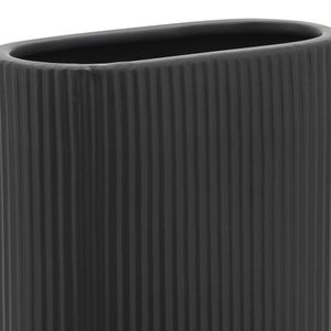 BAIRDMILL BLACK VASE 8 (IN) 8