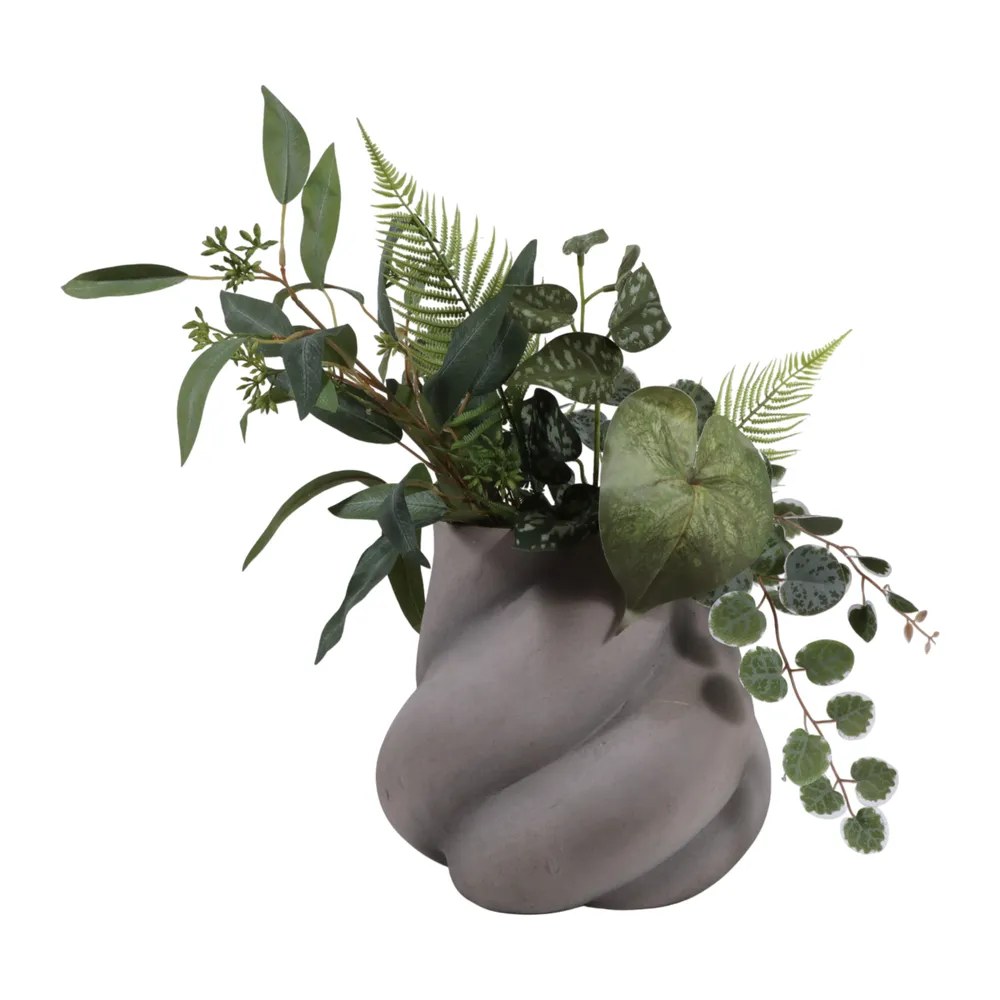 BROGANCREST GRAY VASE 10 (IN)