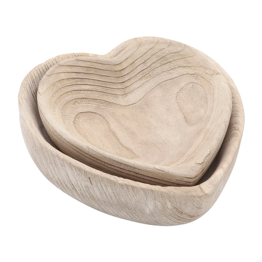 DASHLAKE SET OF 2 BROWN BOWLS 3 (IN)