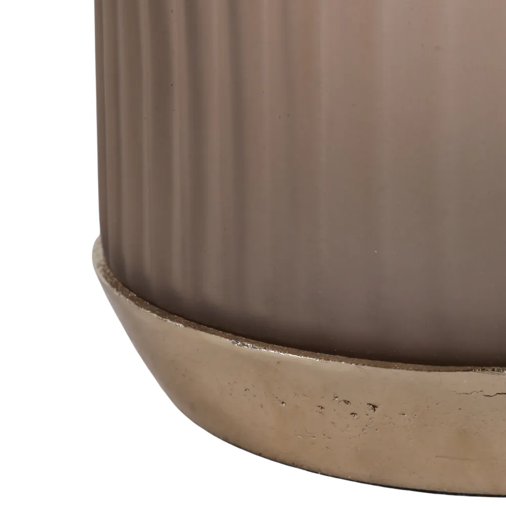 FORDFORD GRAY GLASS VASE 15 (IN)