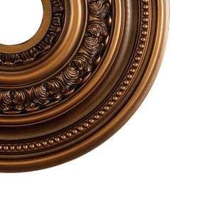 English Study 18'' Wide Medallion - Antique Brass 4