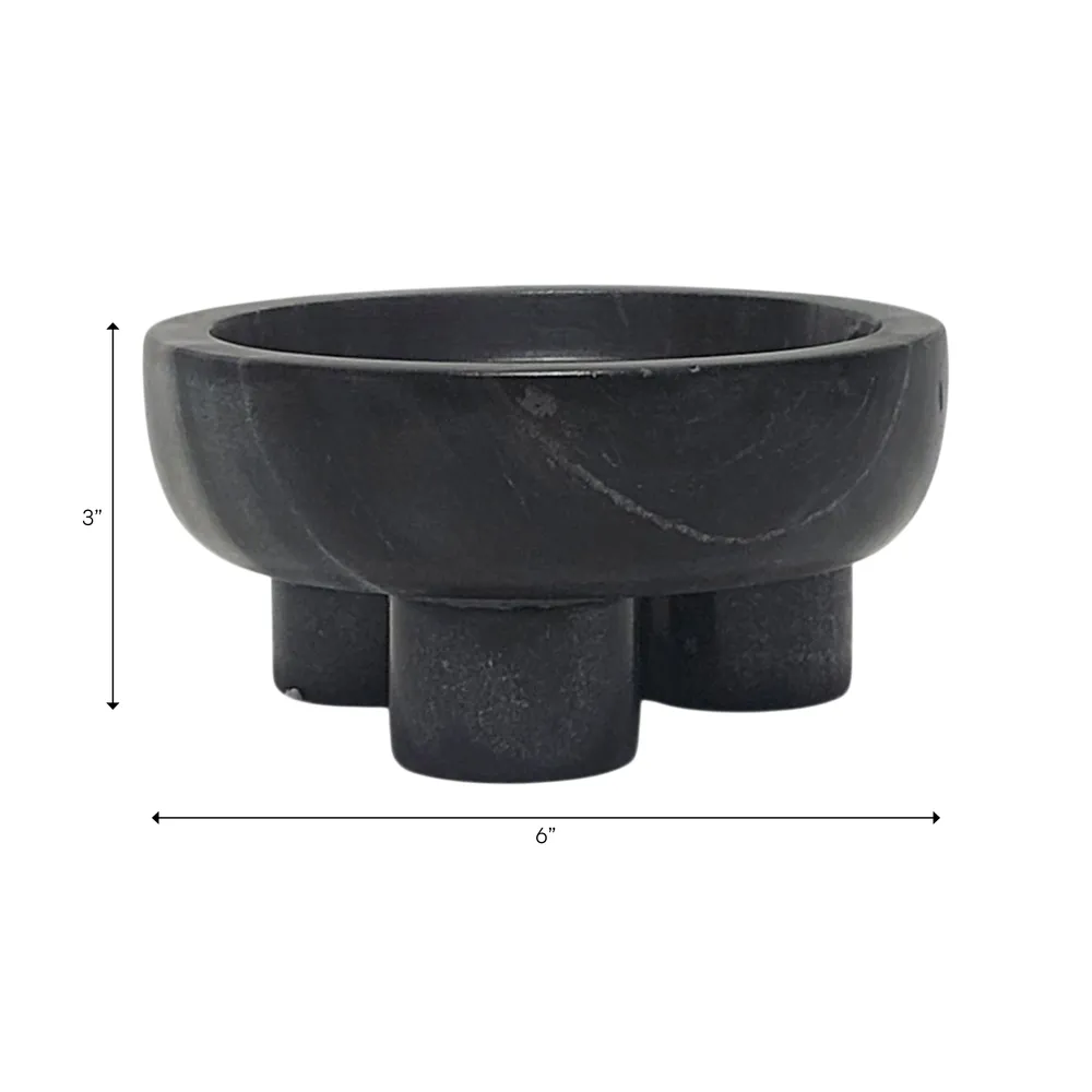 PEARLROSE BLACK BOWL 3 (IN)