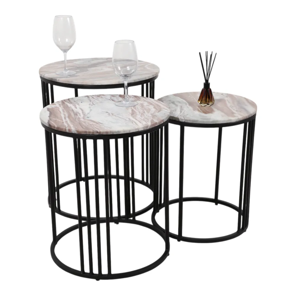 BRYNMILL SET OF 3 BLACK TABLE 24 (IN)