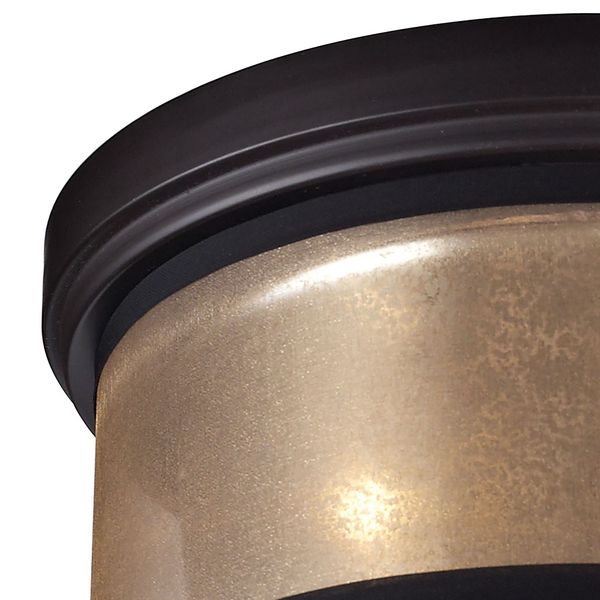 Diffusion 13'' Wide 2-Light Flush Mount - Oil Rubbed Bronze