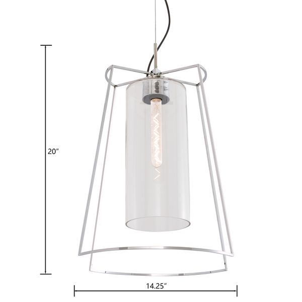 Cere 14.25'' Wide 1-Light Pendant - Polished Nickel
