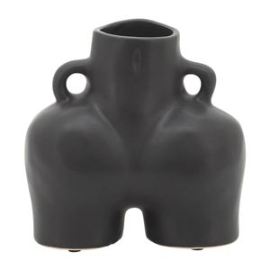 HELENAOAK BLACK VASE 6 (IN) 6