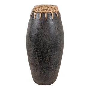 BYRONHOLM BLACK VASE 16 (IN) 4