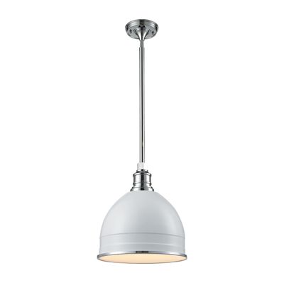Carolton 13″ Wide 1-Light Pendant - Chrome