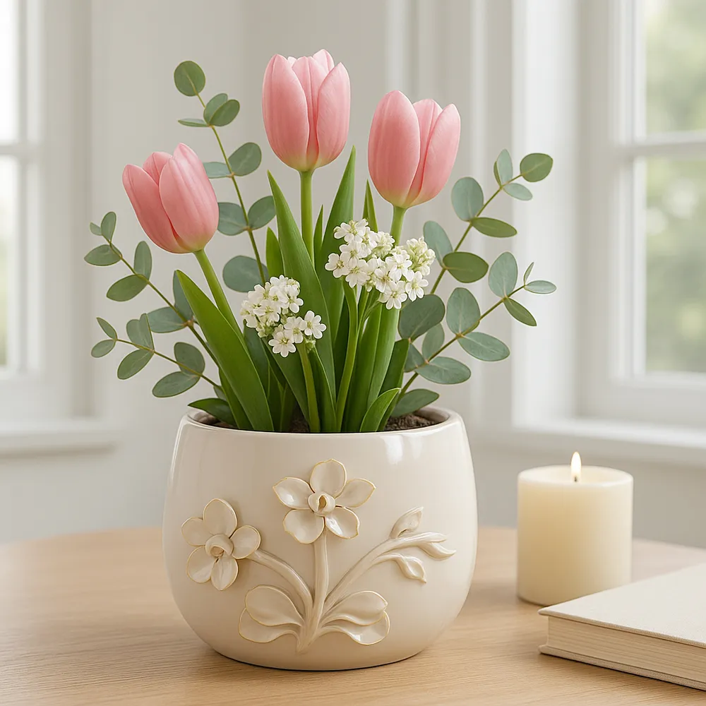 VINSONRUN IVORY PLANTER 7 (IN)