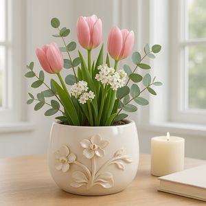 VINSONRUN IVORY PLANTER 7 (IN) 12
