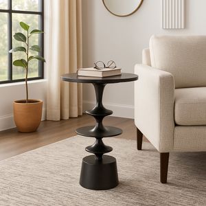 BRONSONHAM BLACK TABLE 26 (IN) 2