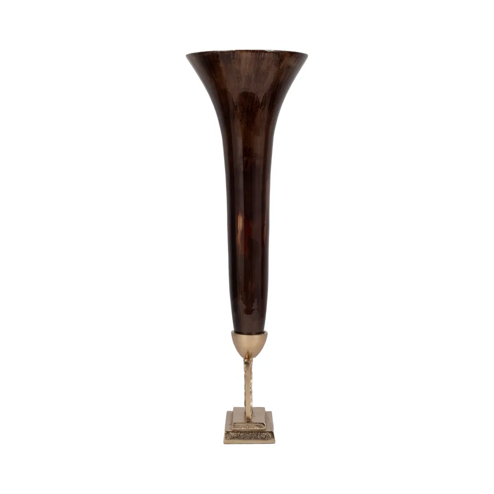 ATLASMILL BRONZE GLASS VASE 26 (IN)