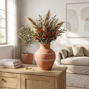 CLAYTONWORTH RED VASE 12 (IN) 11