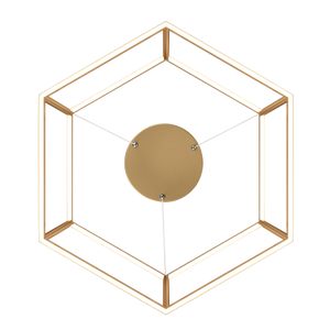 Minimalist 21'' Wide Integrated LED Chandelier - Soft Gold 6