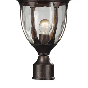Glendale 17'' High 1-Light Outdoor Post Light - Regal Bronze 4