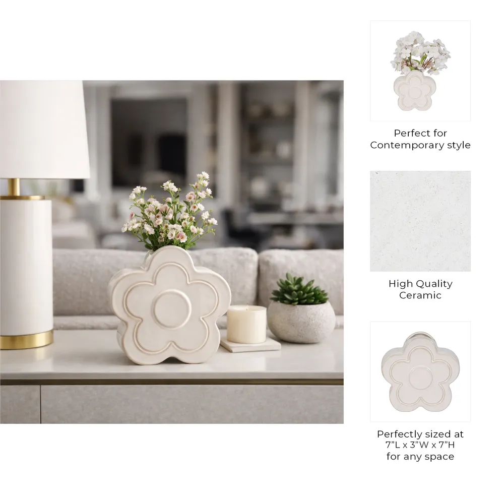 LUCASCREST IVORY VASE 7 (IN)