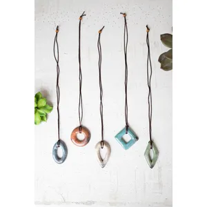 Set of 5 Clay Lenca Necklaces 1