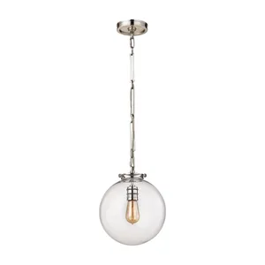 Gramercy 11″ Wide 1-Light Mini Pendant - Polished Nickel 1