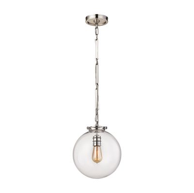 Gramercy 11″ Wide 1-Light Mini Pendant - Polished Nickel