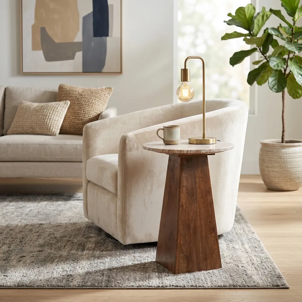 JAKEFORD TAN TABLE 22 (IN)