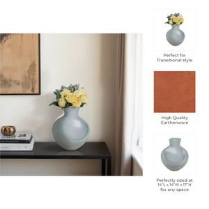 FINNHOLM GREEN VASE 17 (IN) 11