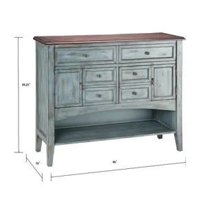Hart Chest - 6 Drawer Short Blue 2