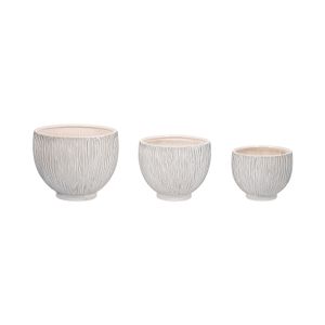 CUTTERWELL SET OF 3 WHITE PLANTER 11 (IN) 1