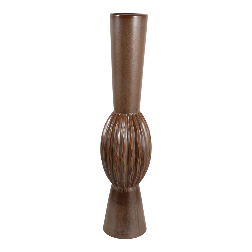 EATONCROSS BROWN VASE 30 (IN)