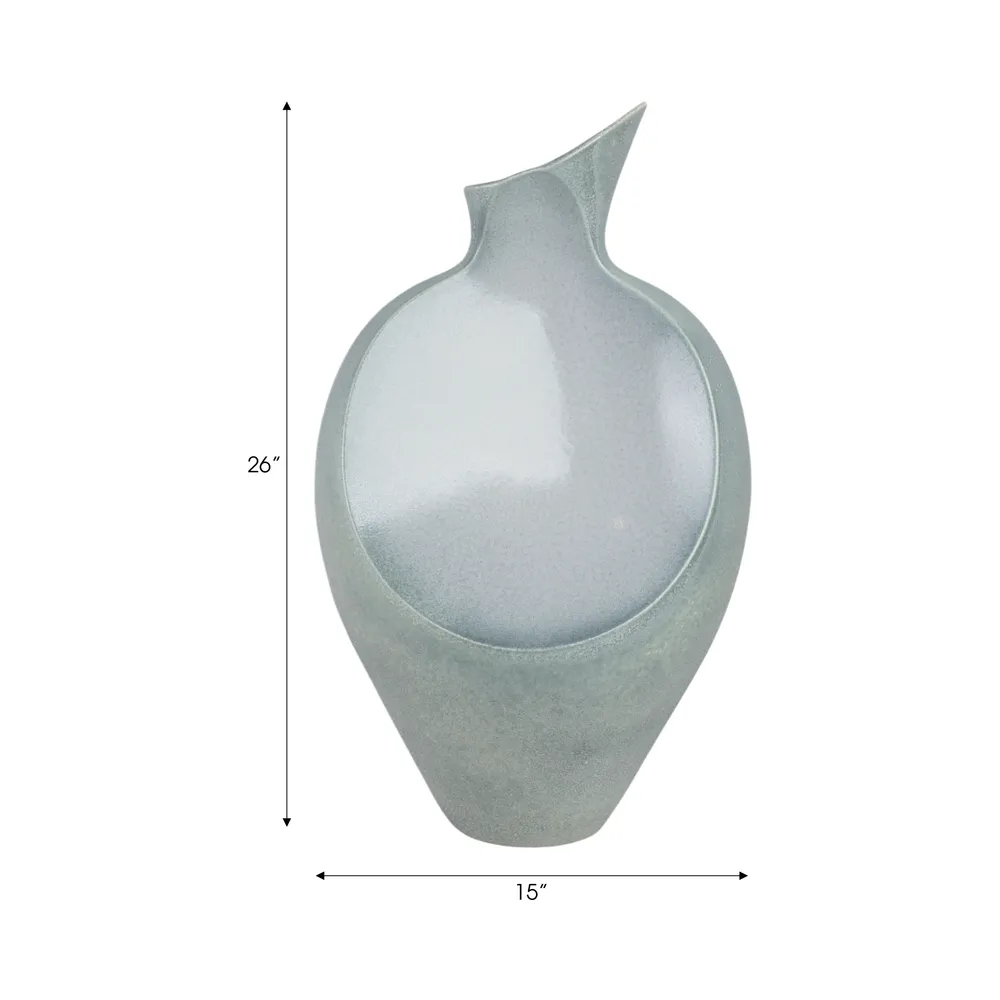 FINNHOLM GREEN VASE 25 (IN)