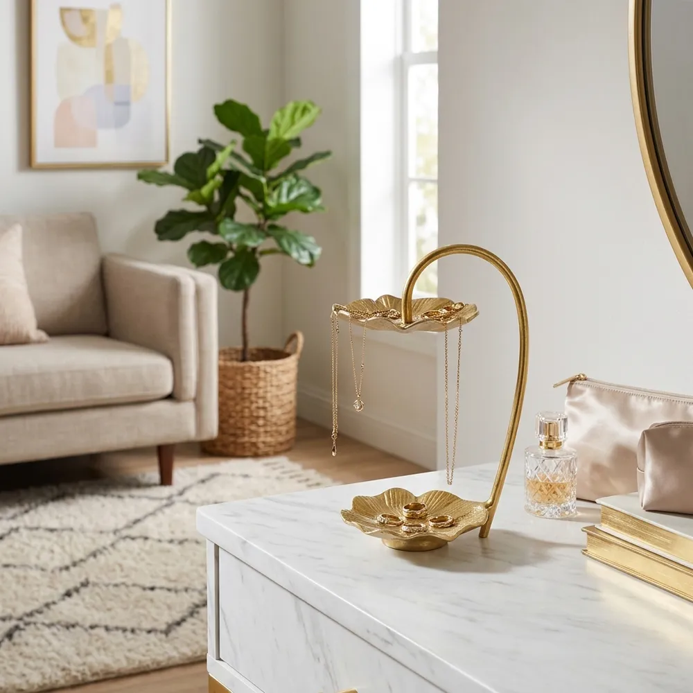 HADWICKLEY GOLD JEWELRY STAND 11 (IN)