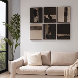 LINDENHOLM SET OF 6 BROWN ART 20 (IN) 2