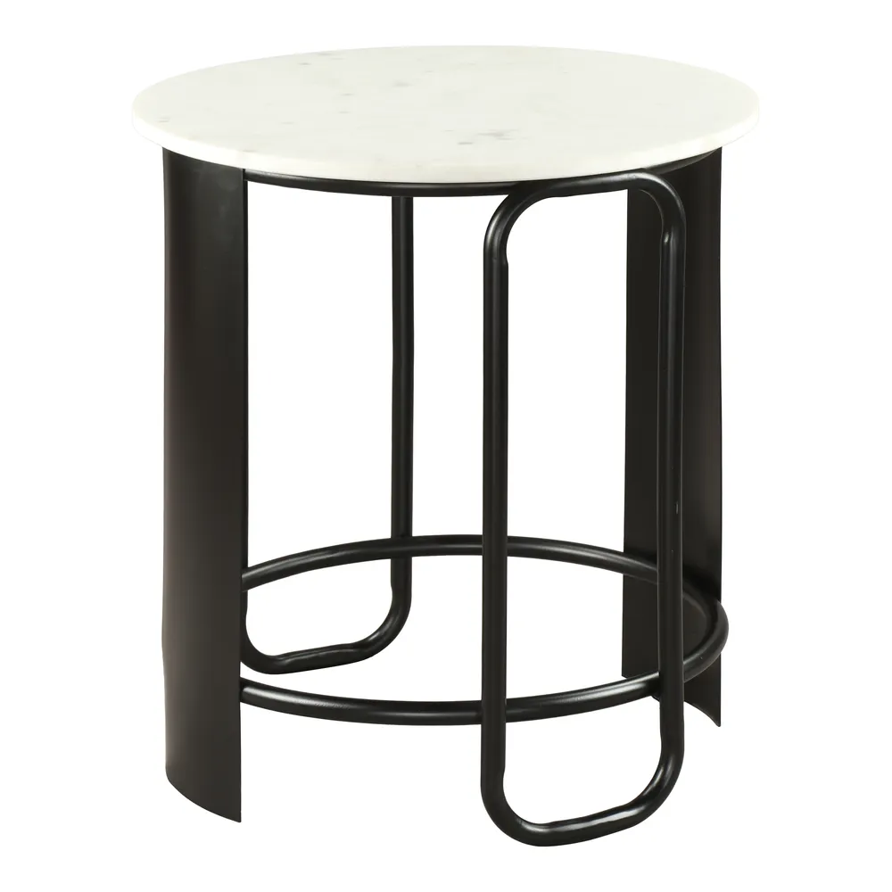 Obel Side Table White & Black