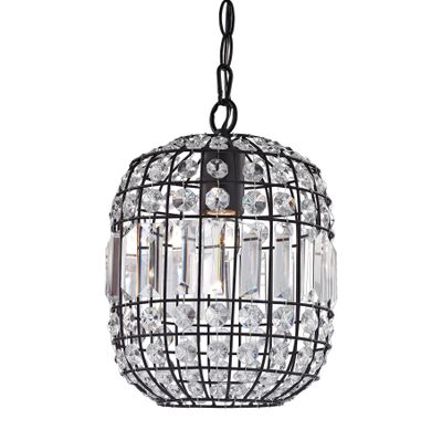 Ifrit 8″ Wide Outdoor Pendant - Dark Bronze