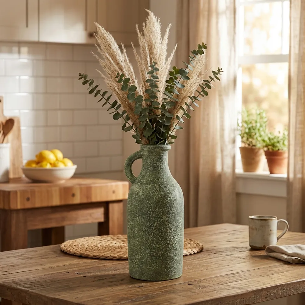GORDENFIELD GREEN VASE 20 (IN)