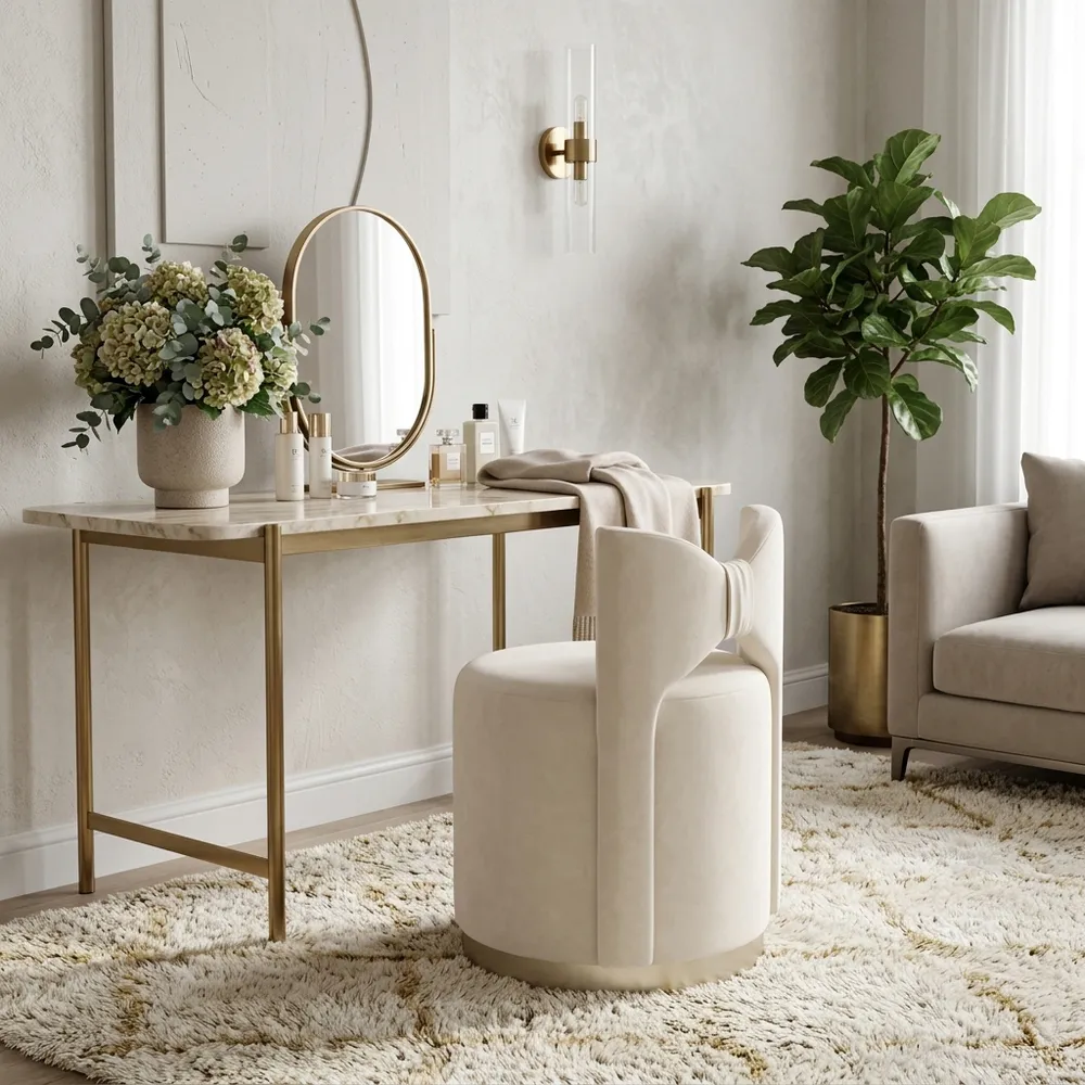 PARKLAKE IVORY STOOL 29 (IN)