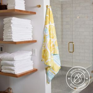 Lemon Slices Reversible Eco Beach Towel 9