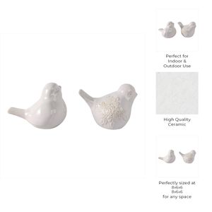 FERNRUN SET OF 2 IVORY GARDEN STATUARY 6 (IN) 10