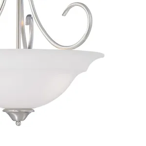 Bella 20'' Wide 3-Light Pendant - Brushed Nickel 4