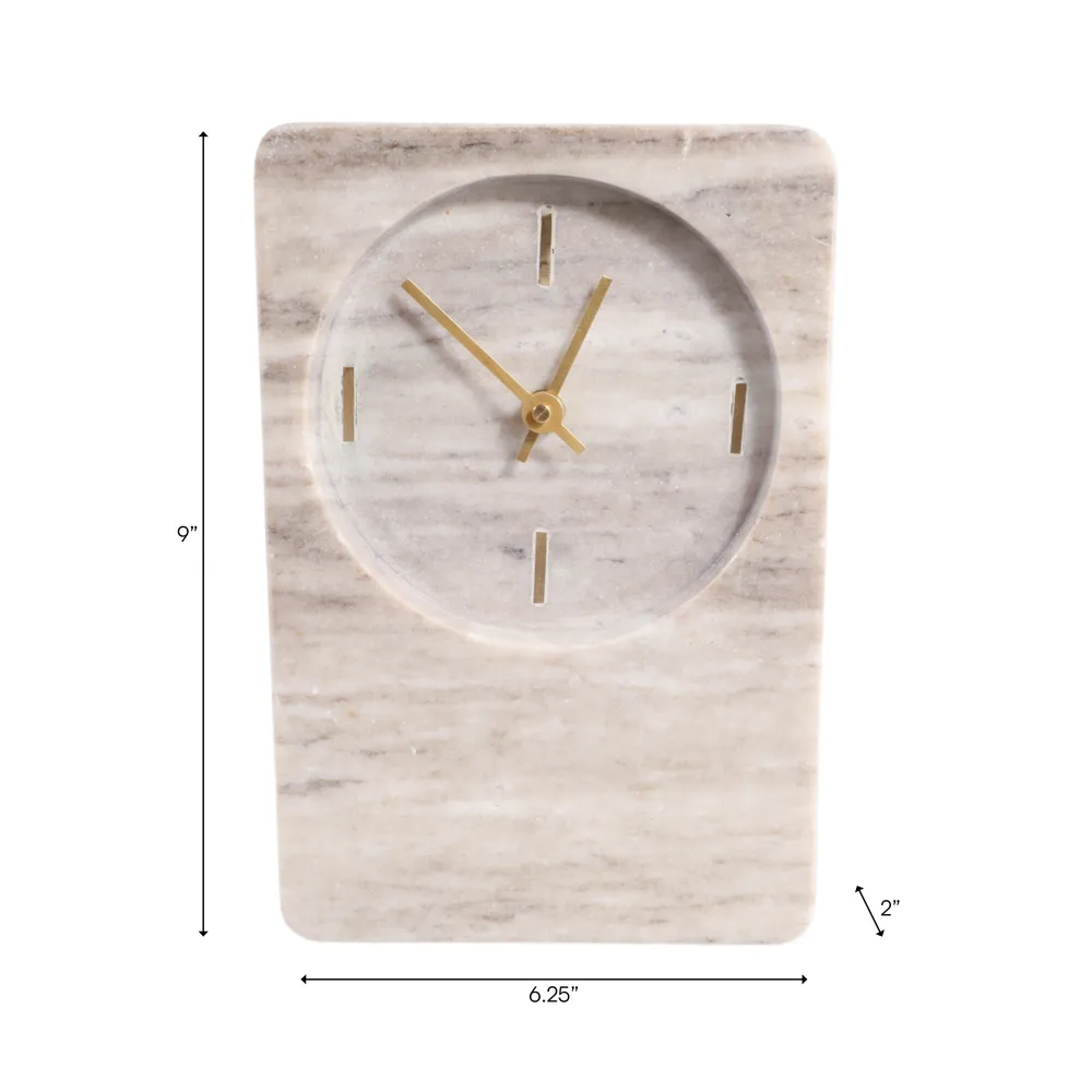 GLENNROSE TAN CLOCK 9 (IN)
