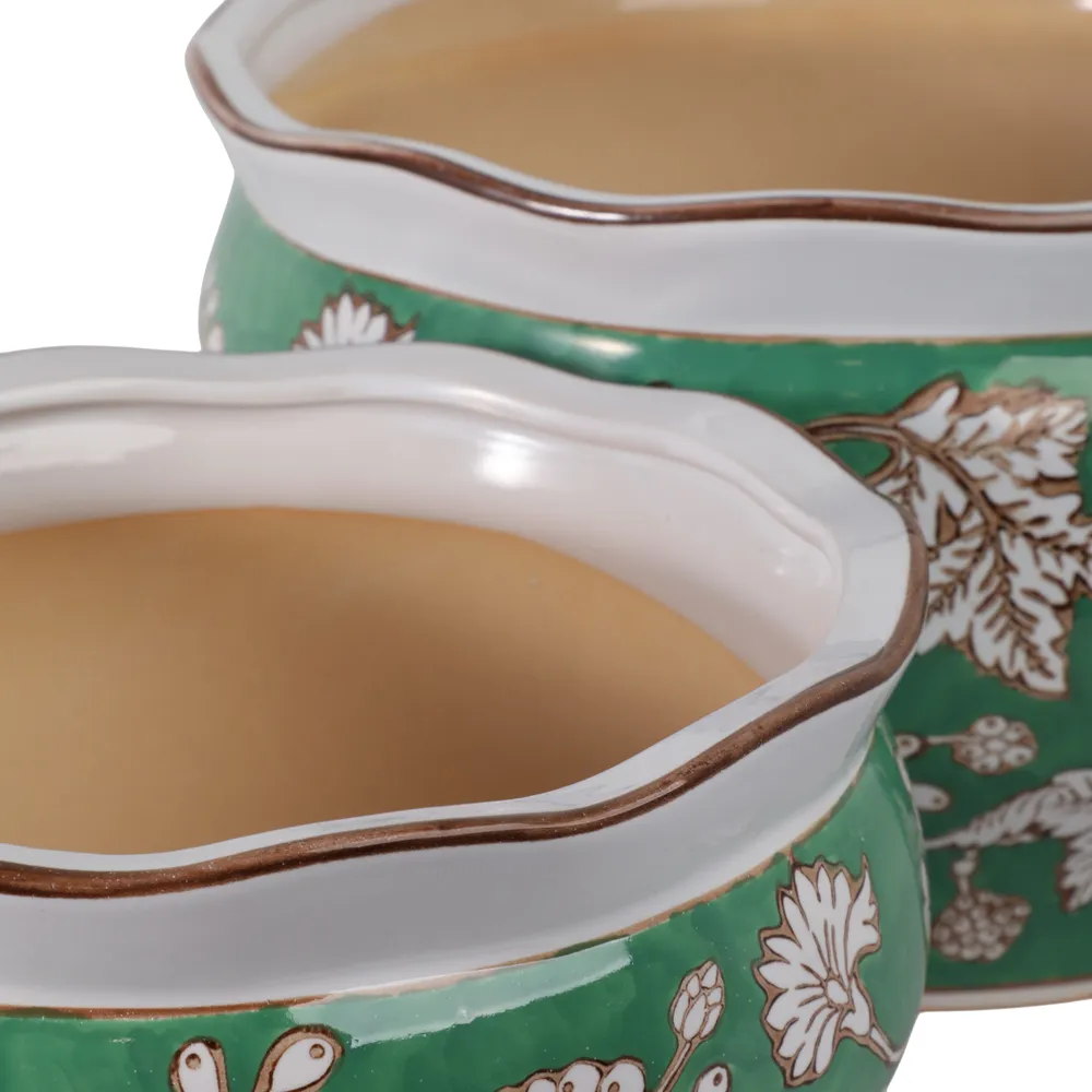 WATSONCLIFF SET OF 2 GREEN PLANTER 7 (IN)